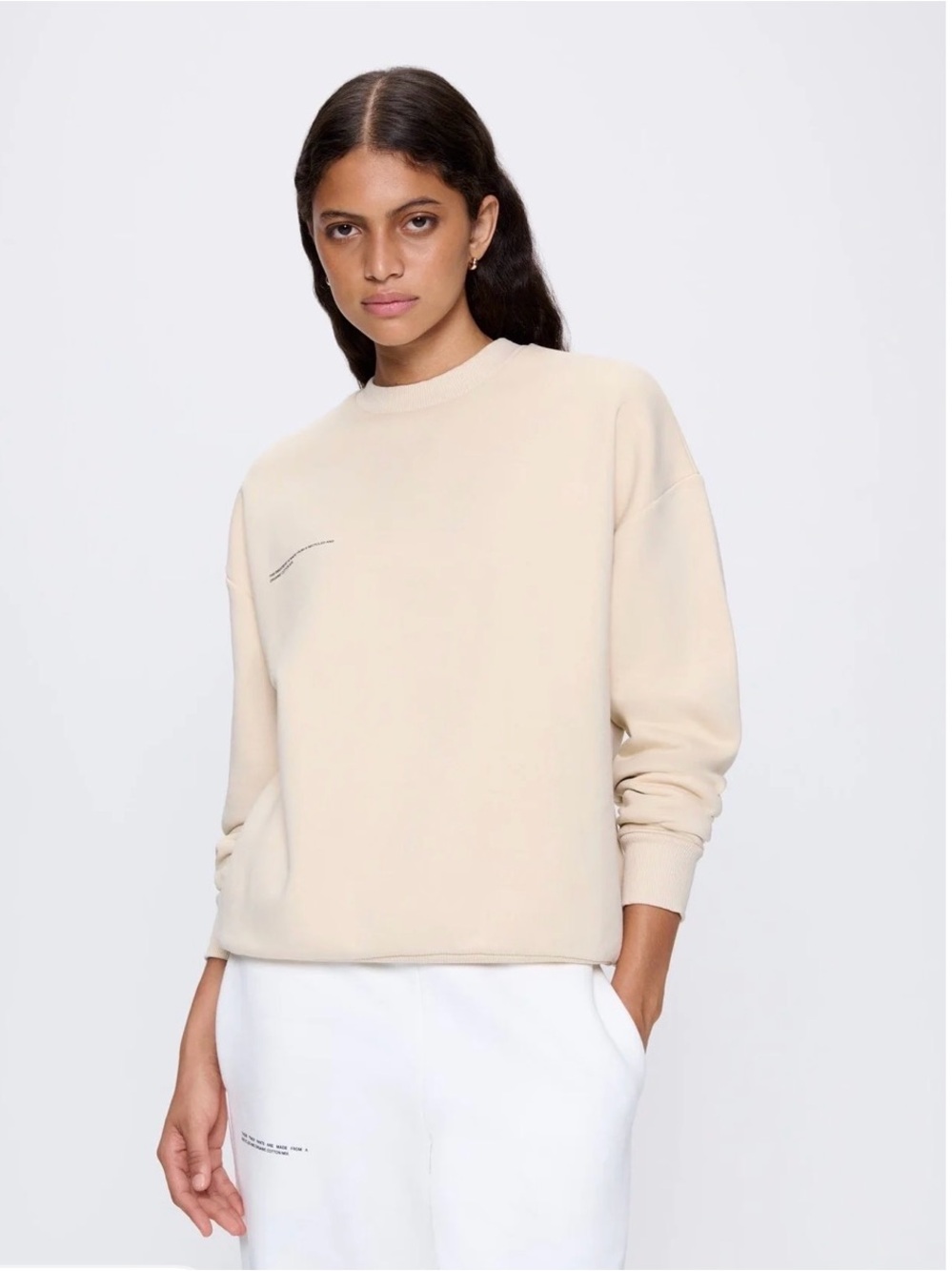 WOMENS 365 HEAVYWEIGHT SWEATSHIRT - SAND - S - Like new